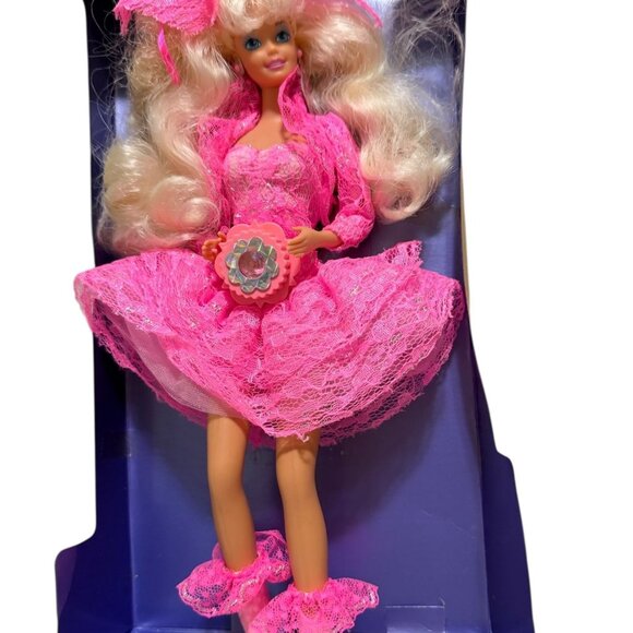 Lights & Lace Barbie Doll 1990 Mattel Original Box - Picture 5 of 8